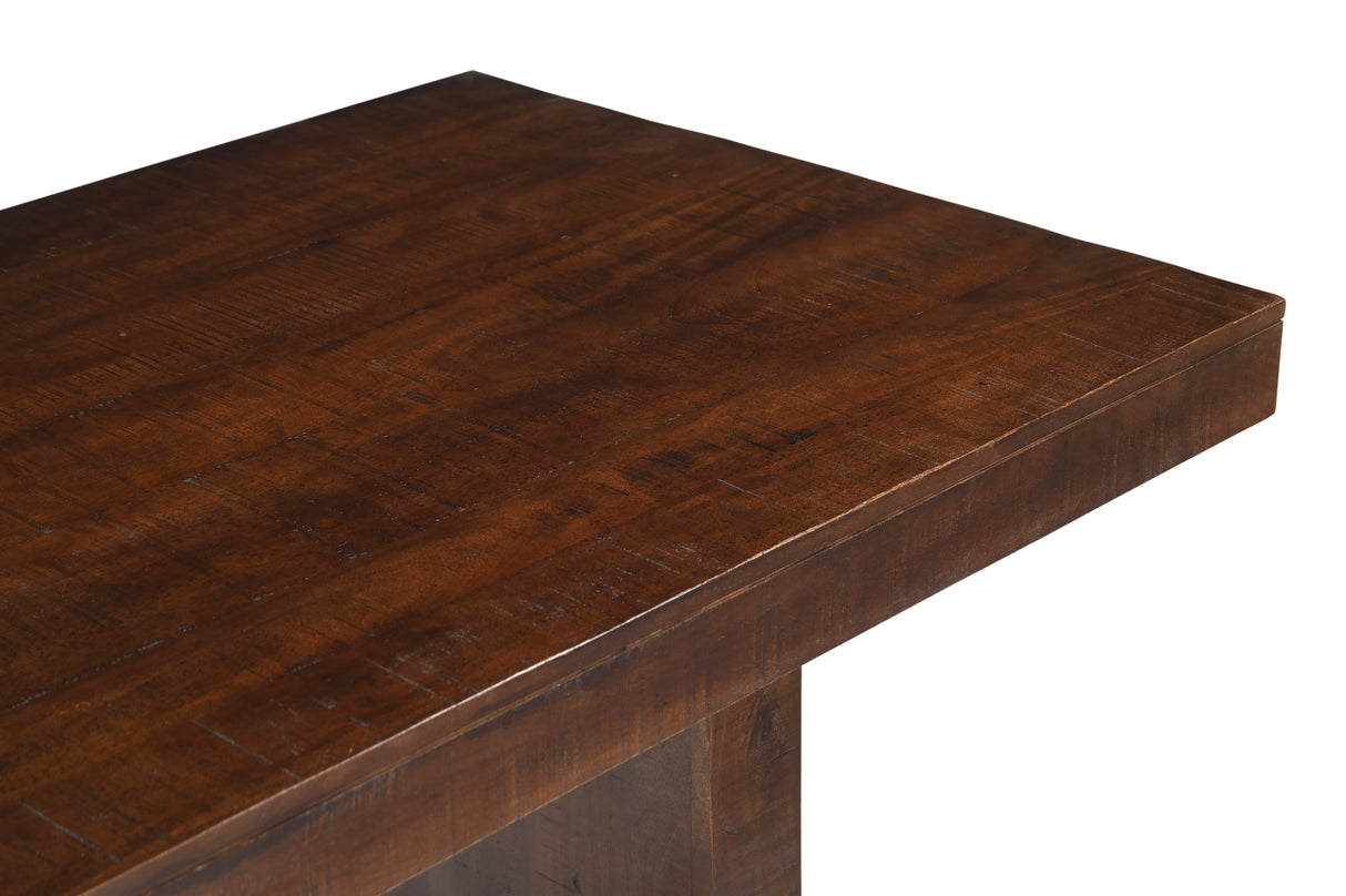 Timbergirl Solid Dark Mango Wood Dining Table - 80"-Dining Table-Parc Decor