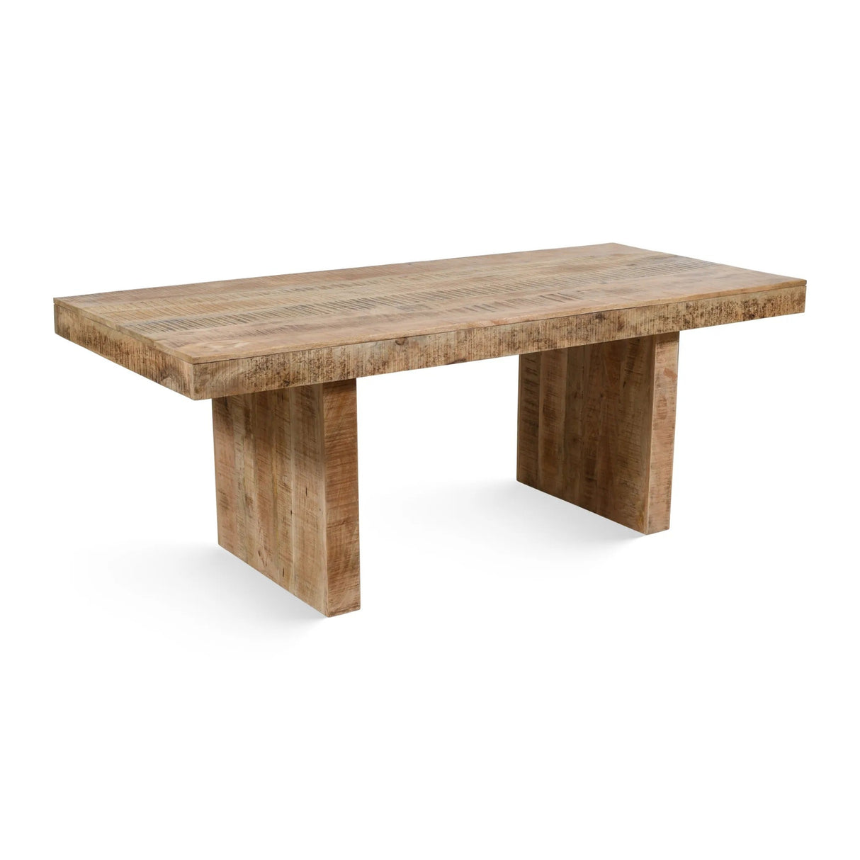 Timbergirl Solid Mango Wood Dining Table - 80"-Dining Table-Parc Decor