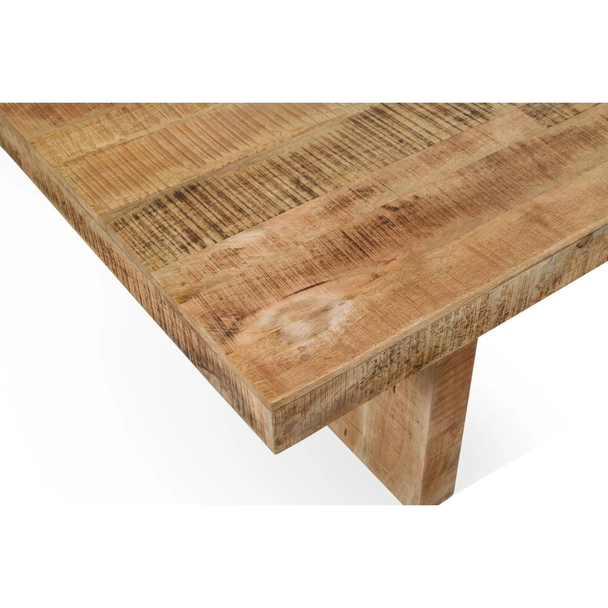 Timbergirl Solid Mango Wood Dining Table - 80"-Dining Table-Parc Decor