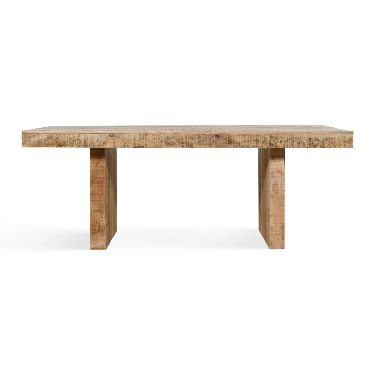 Timbergirl Solid Mango Wood Dining Table - 80"-Dining Table-Parc Decor