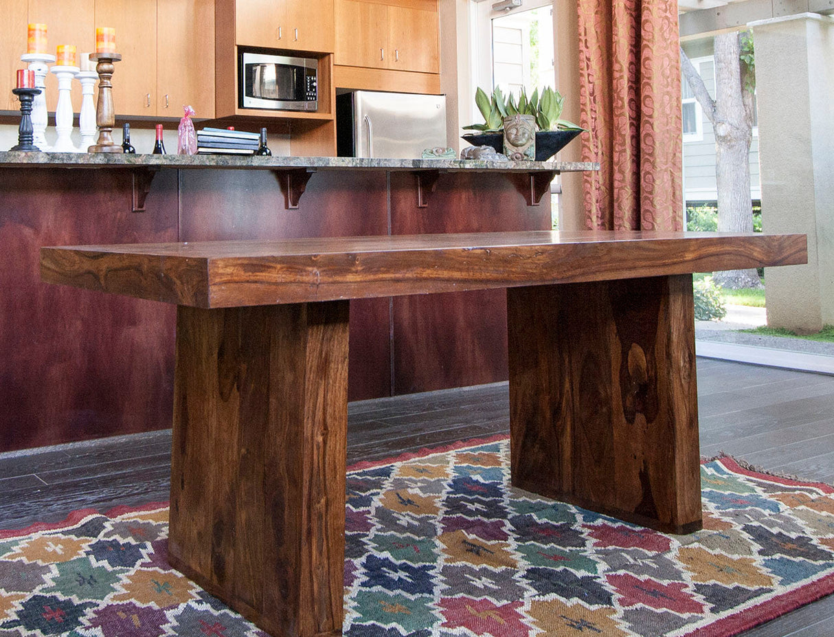 Timbergirl Solid Sheesham Wood Dining Table-Dining Table-Parc Decor