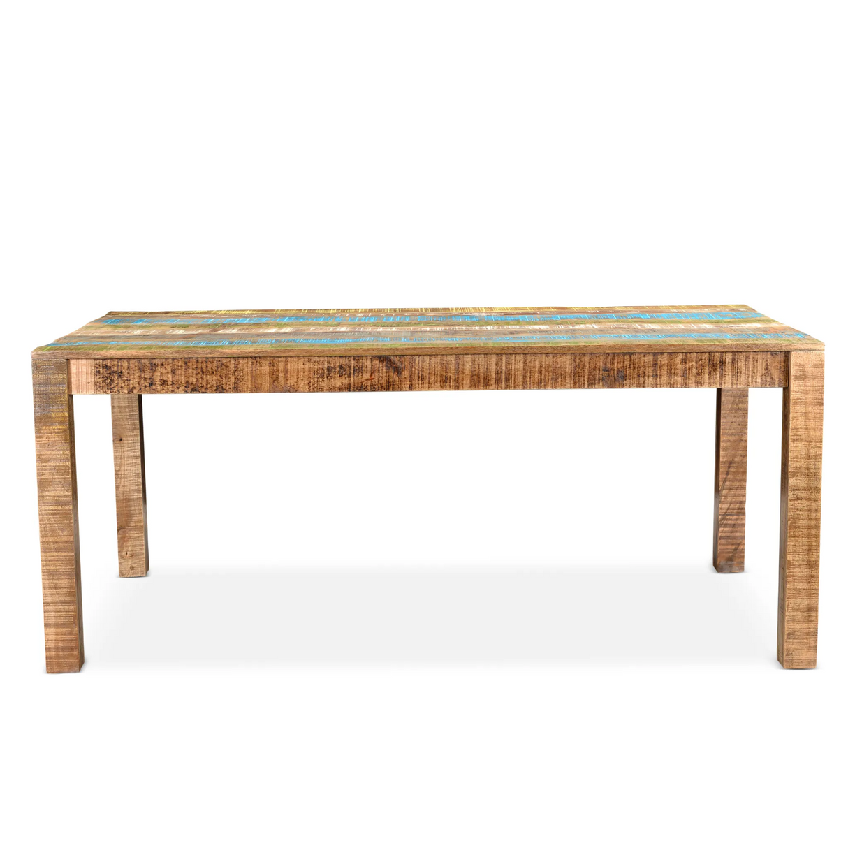 Timbergirl Suman Rustic Multicolor Dining Table-Dining Table-Parc Decor