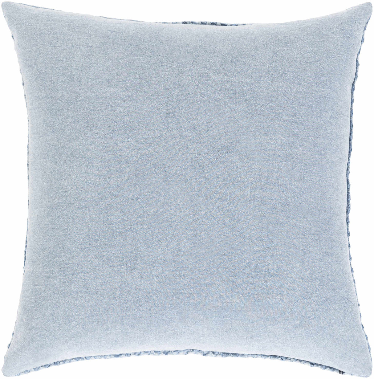 Toodyay Textured Light Blue Square Throw Pillow-Throw Pillows-Parc Decor