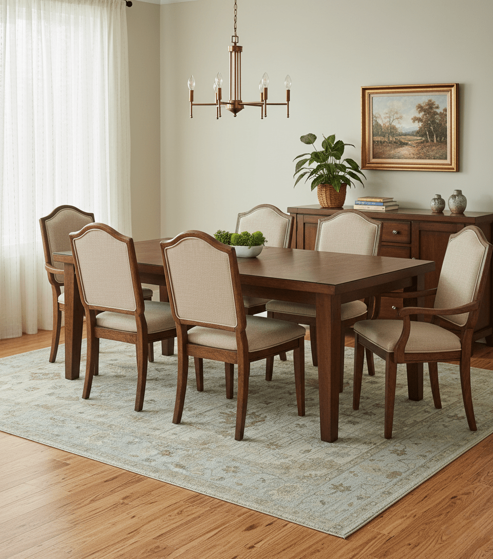 Traditional Oushak Beige, Brown And Blue 8X10 Hand Knotted wool rug