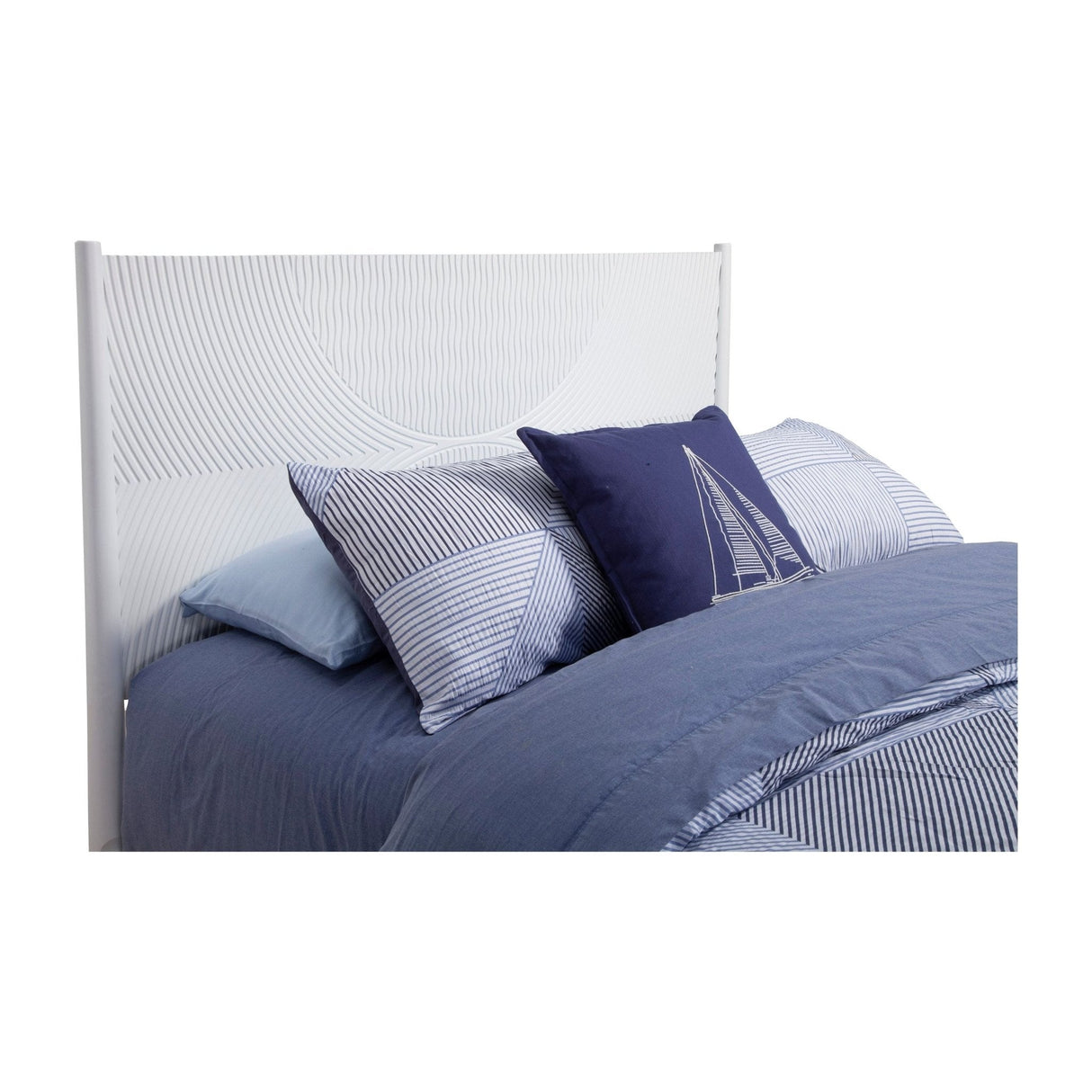 Tranquility Bed, White-Beds-Parc Decor