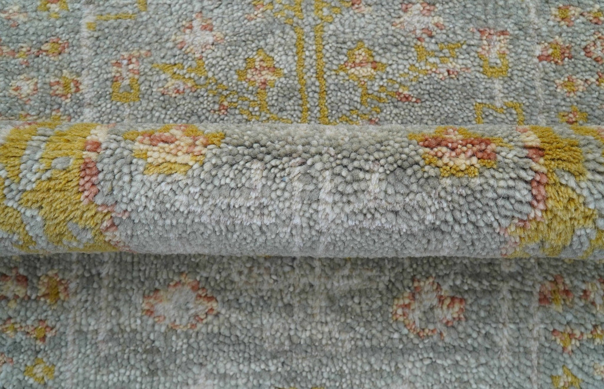 Tree of life Traditional Gray Hand Knotted 2X3 Wool Rug