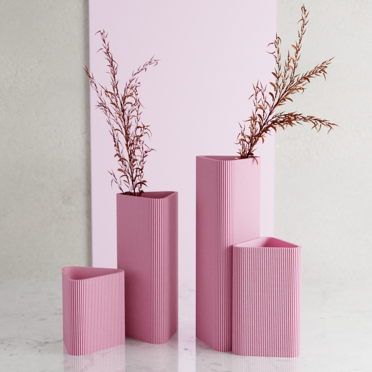 Triangle Vase-Vase-Parc Decor