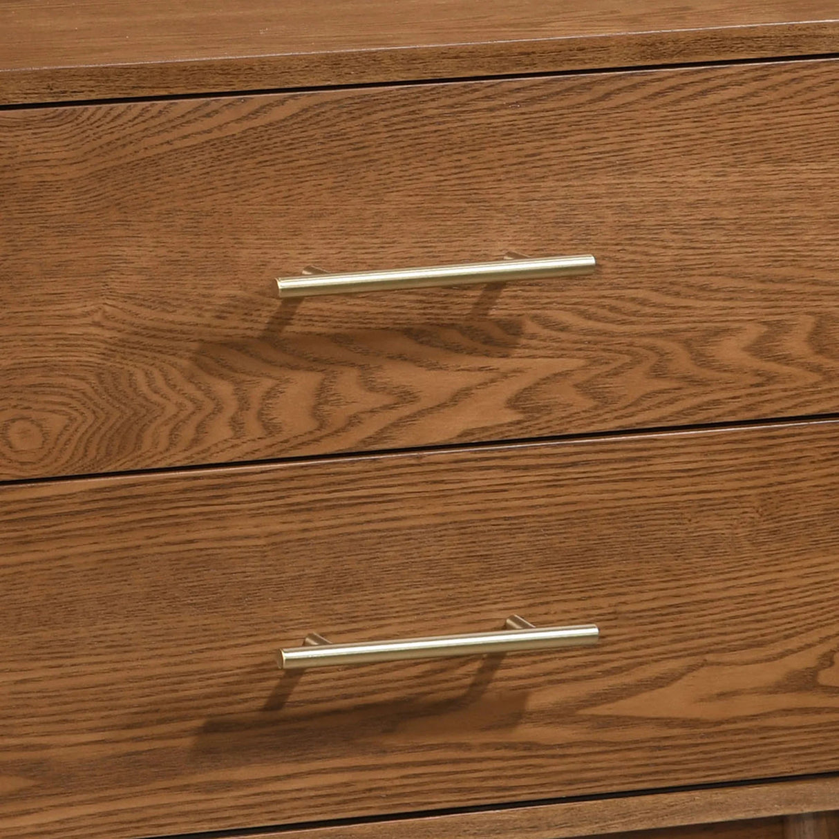 Tromso Mid-Century Modern 23" Walnut Nightstand with 2-Drawer and Round Tapered Legs-床头柜-Parc Decor