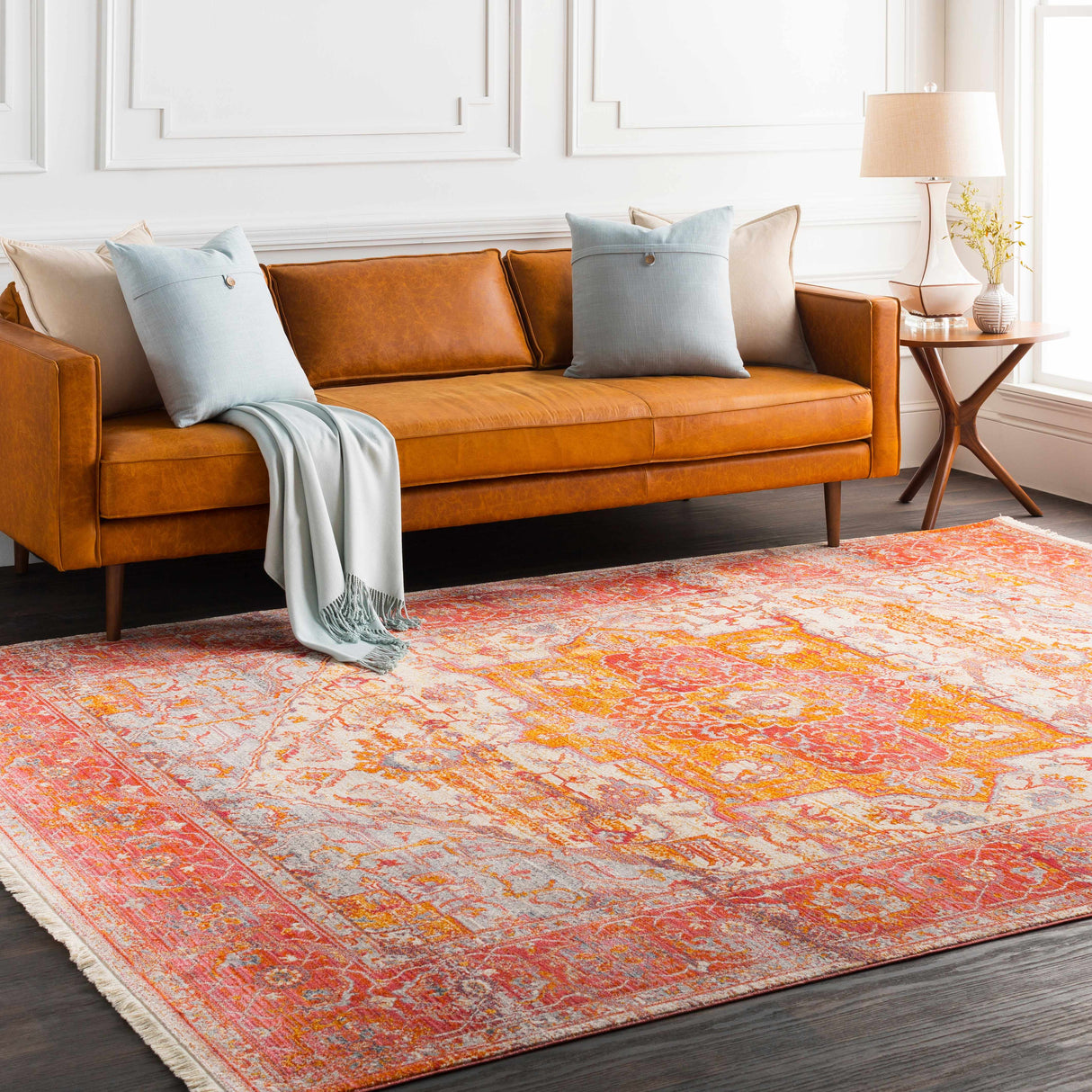 Tuka Tan Ceramic Table Lamp-Lighting-Parc Decor