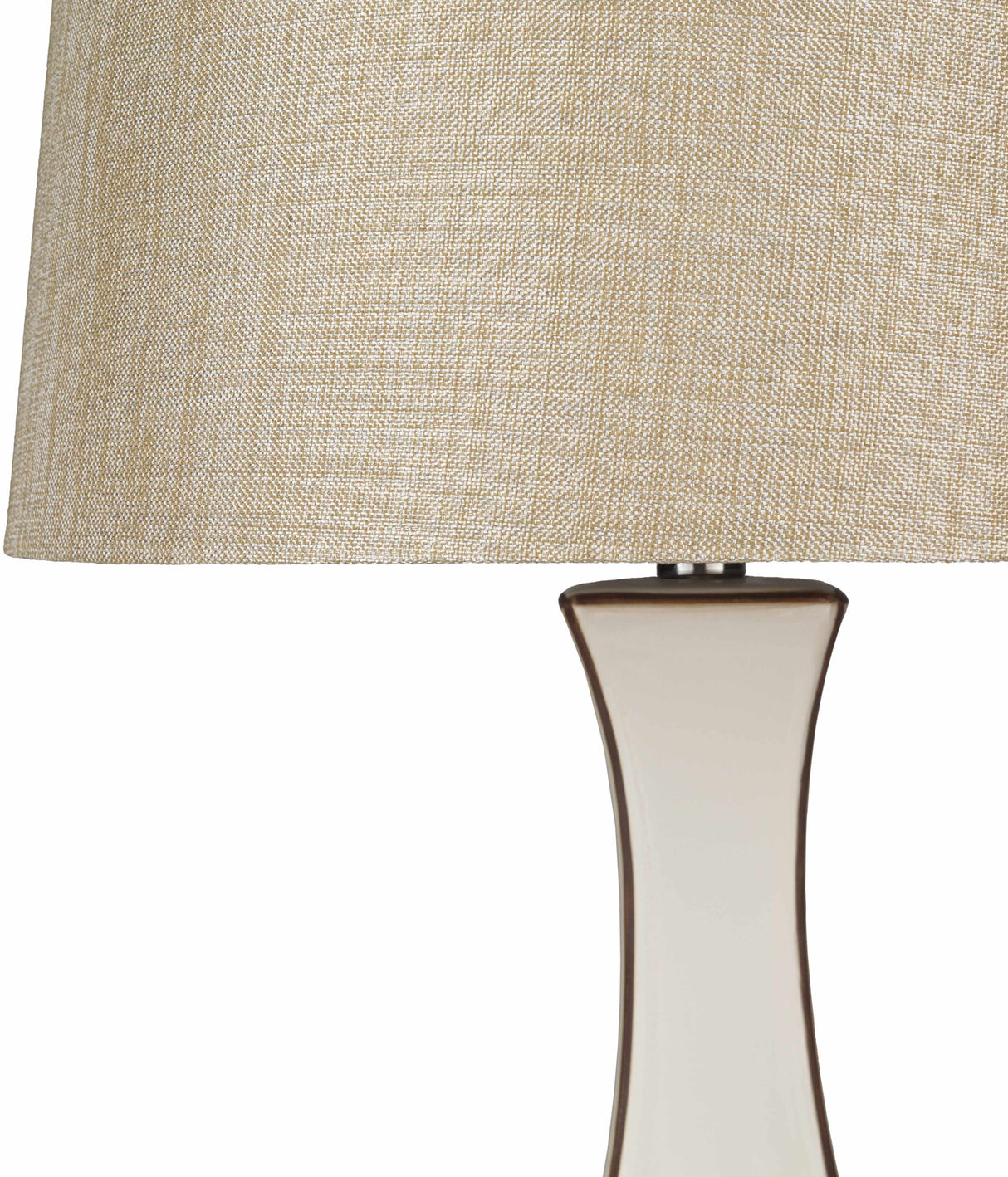 Tuka Tan Ceramic Table Lamp-Lighting-Parc Decor