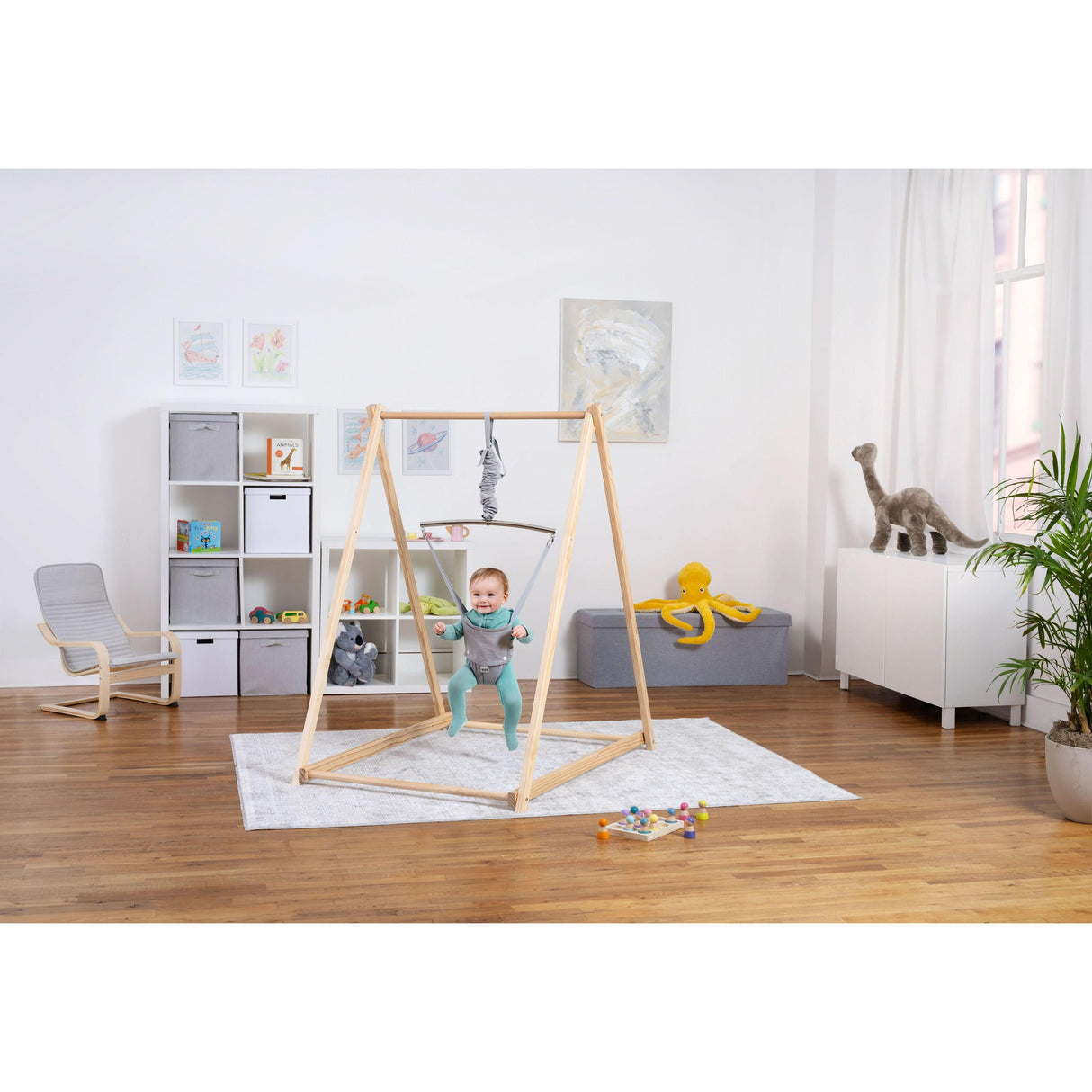 Tulip – Foldable Baby Bouncer - Beige-Indoor-Parc Decor