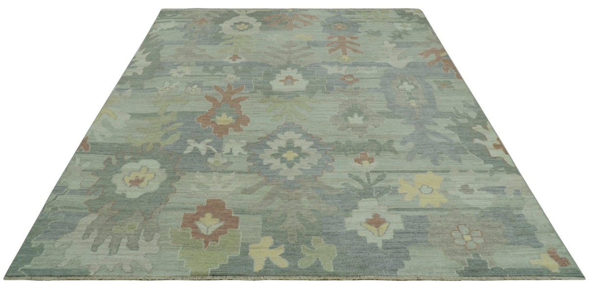Tulu Distressed Modern Ikat Design Hand Knotted Custom Made wool rug