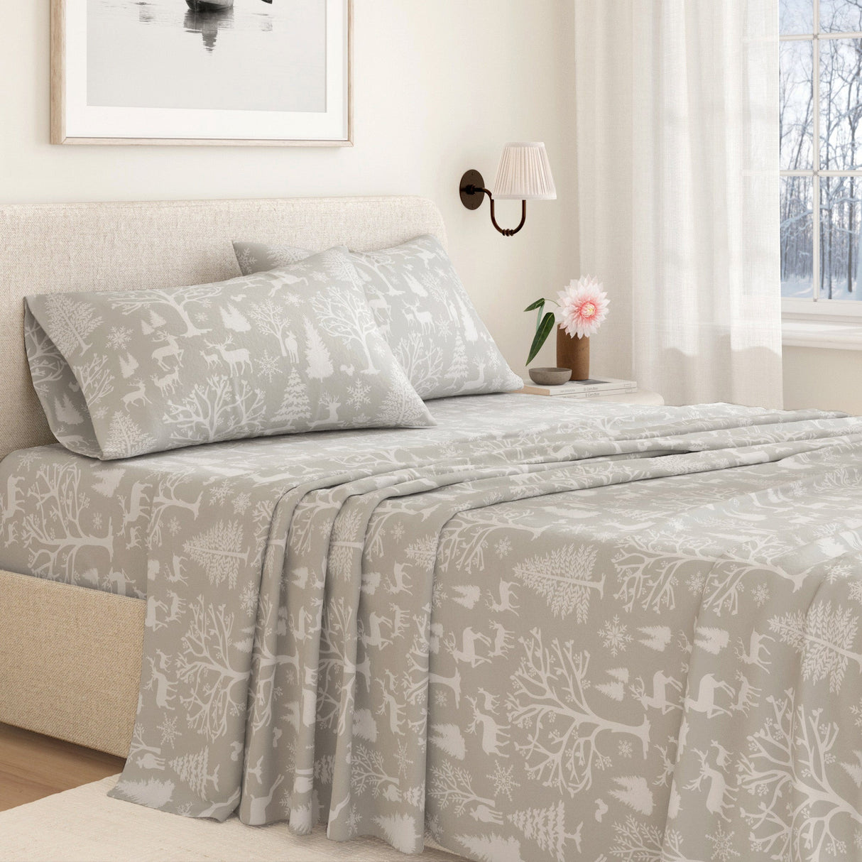 Turkish Cotton Flannel Sheet - Lakeview Collection