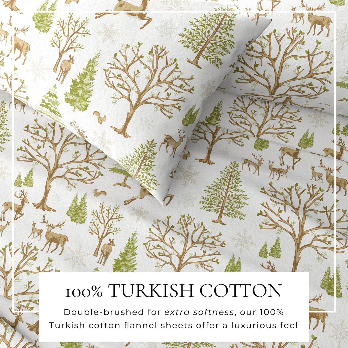Turkish Cotton Flannel Sheet - Lakeview Collection