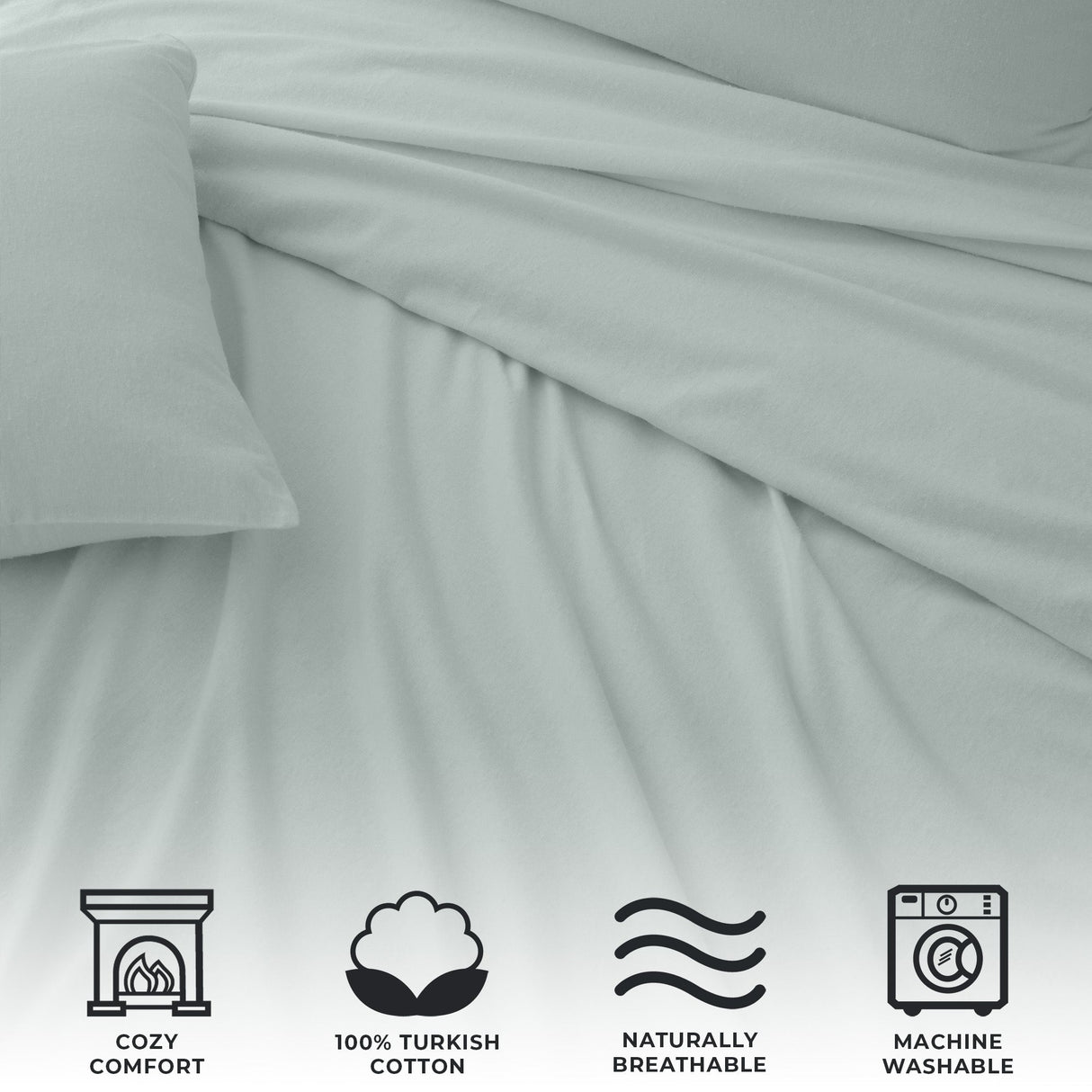 Turkish Cotton Flannel Sheet - Raye Collection
