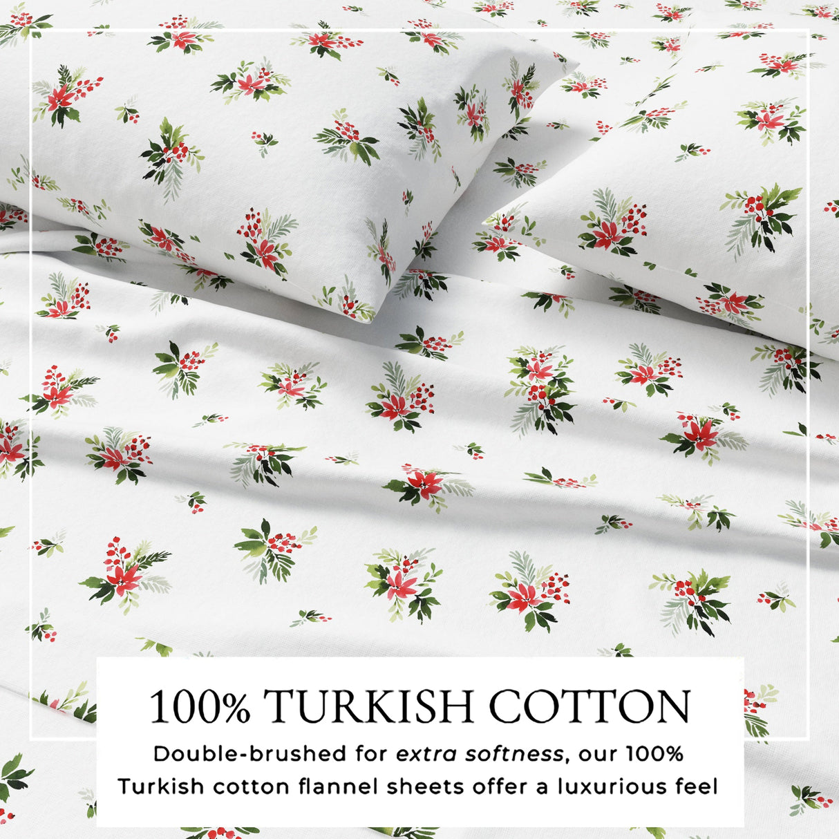 Turkish Cotton Flannel Sheet Set - Elevated Holiday Collection