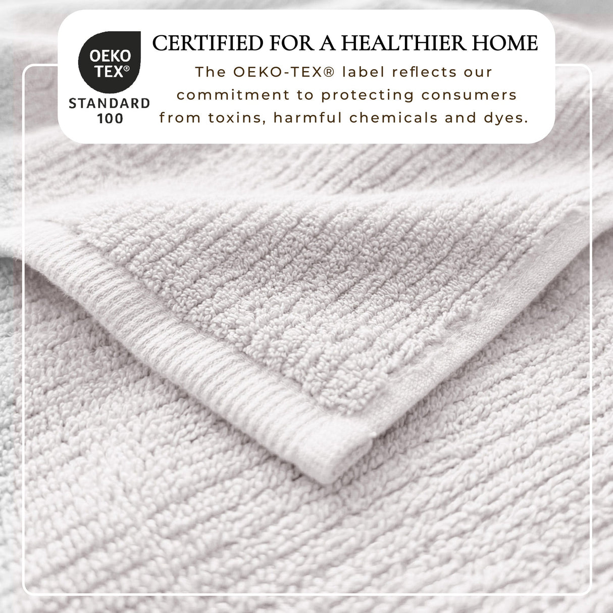 Turkish Cotton Ribbed 6-Piece Bath Towel Set - Georgiana Collection