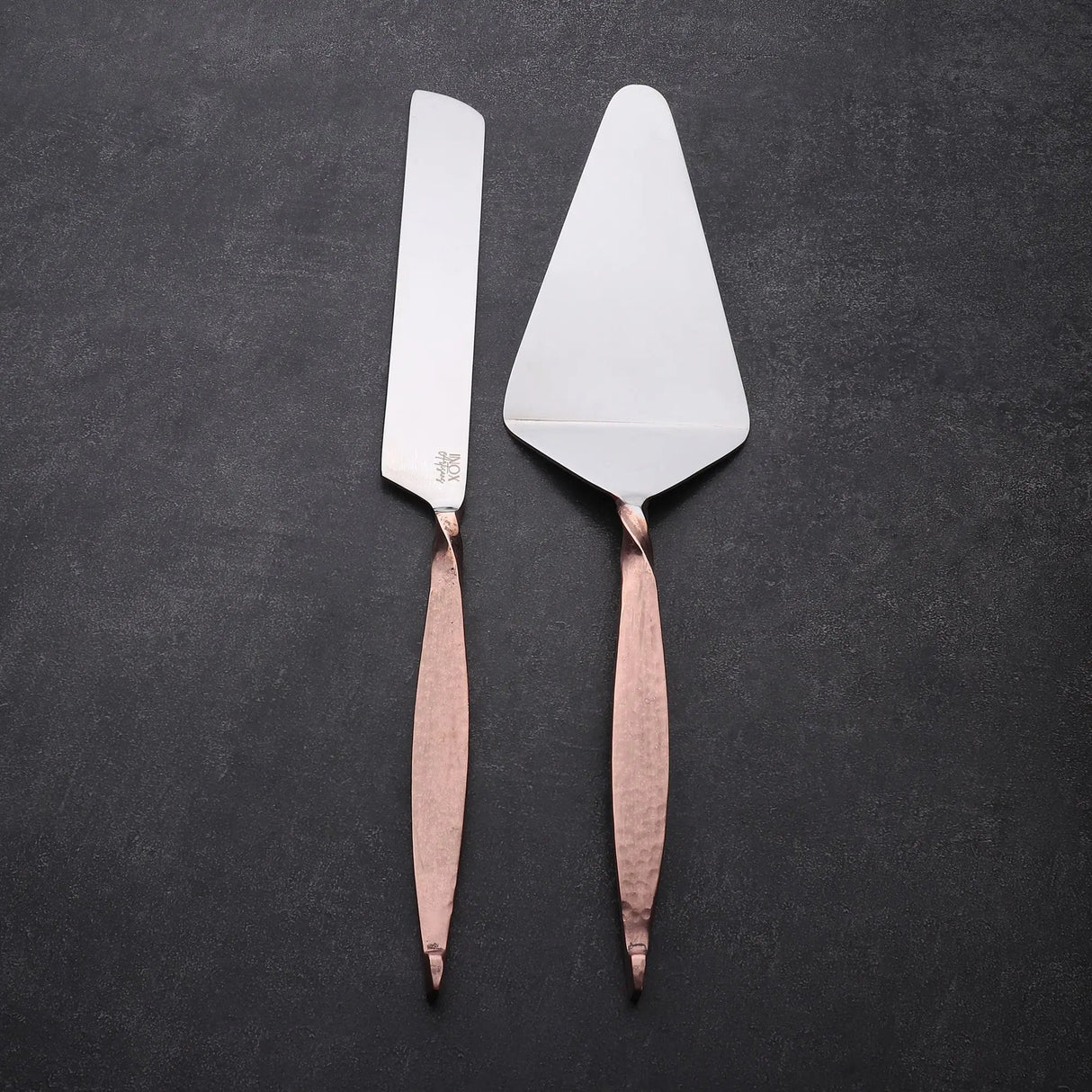 TWISTED URBAN CAKE SERVING 2 PC. SET-CAKE SERVER-Parc Decor