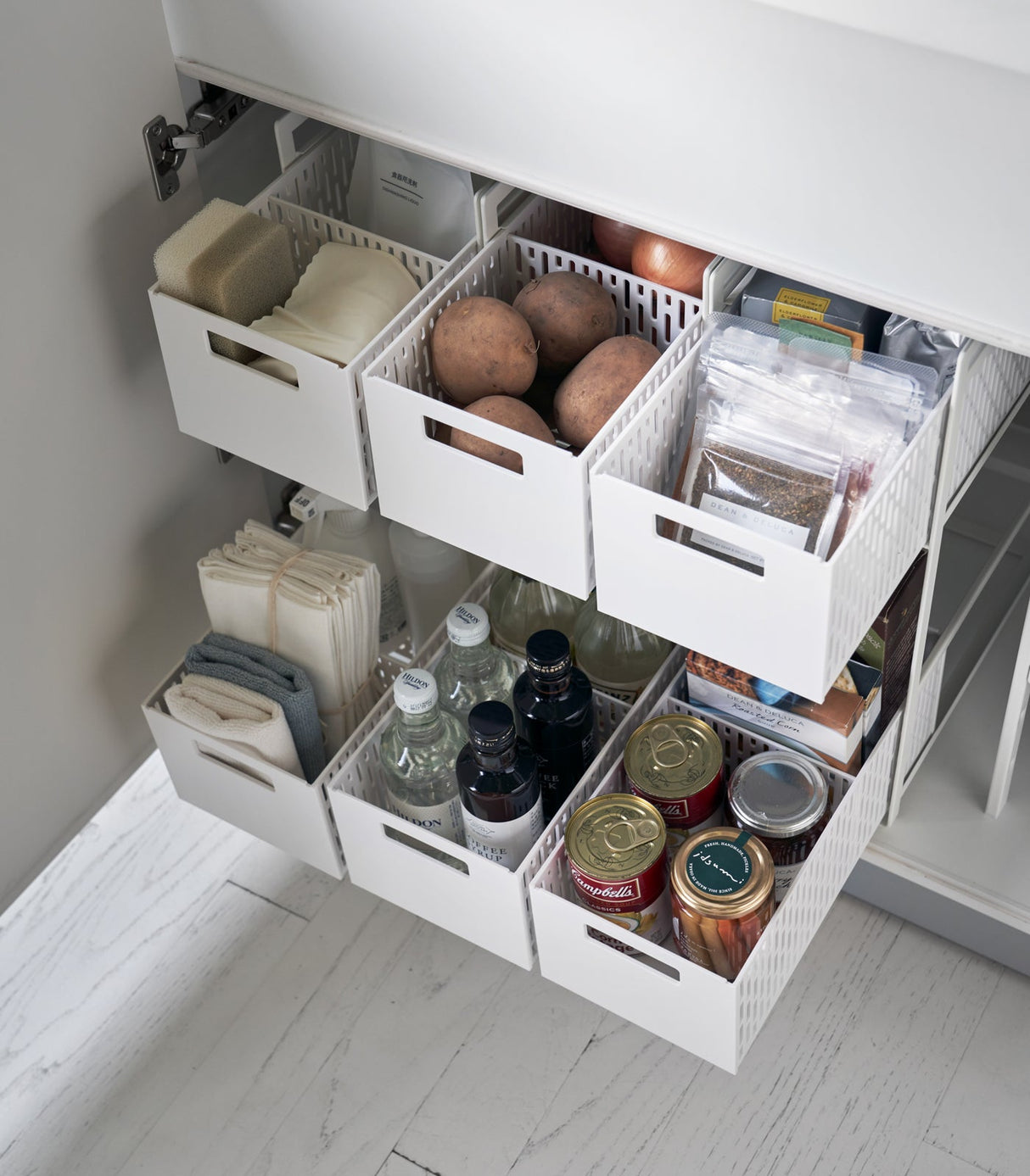 Two-Tier Cabinet Storage Basket-Baskets and Bins-Parc Decor