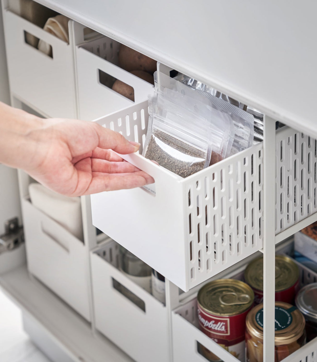 Two-Tier Cabinet Storage Basket-Baskets and Bins-Parc Decor
