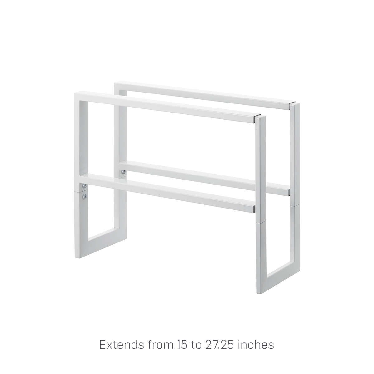 Two-Tier Expandable Shoe Rack (11.8" H) - Steel