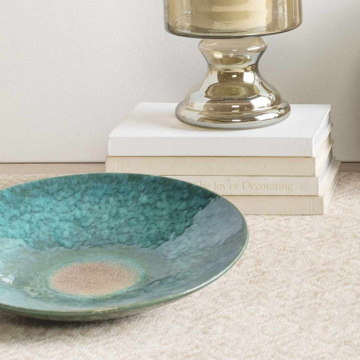 Uncasville Green Ceramic 15" Decorative Plate-Decor-Parc Decor