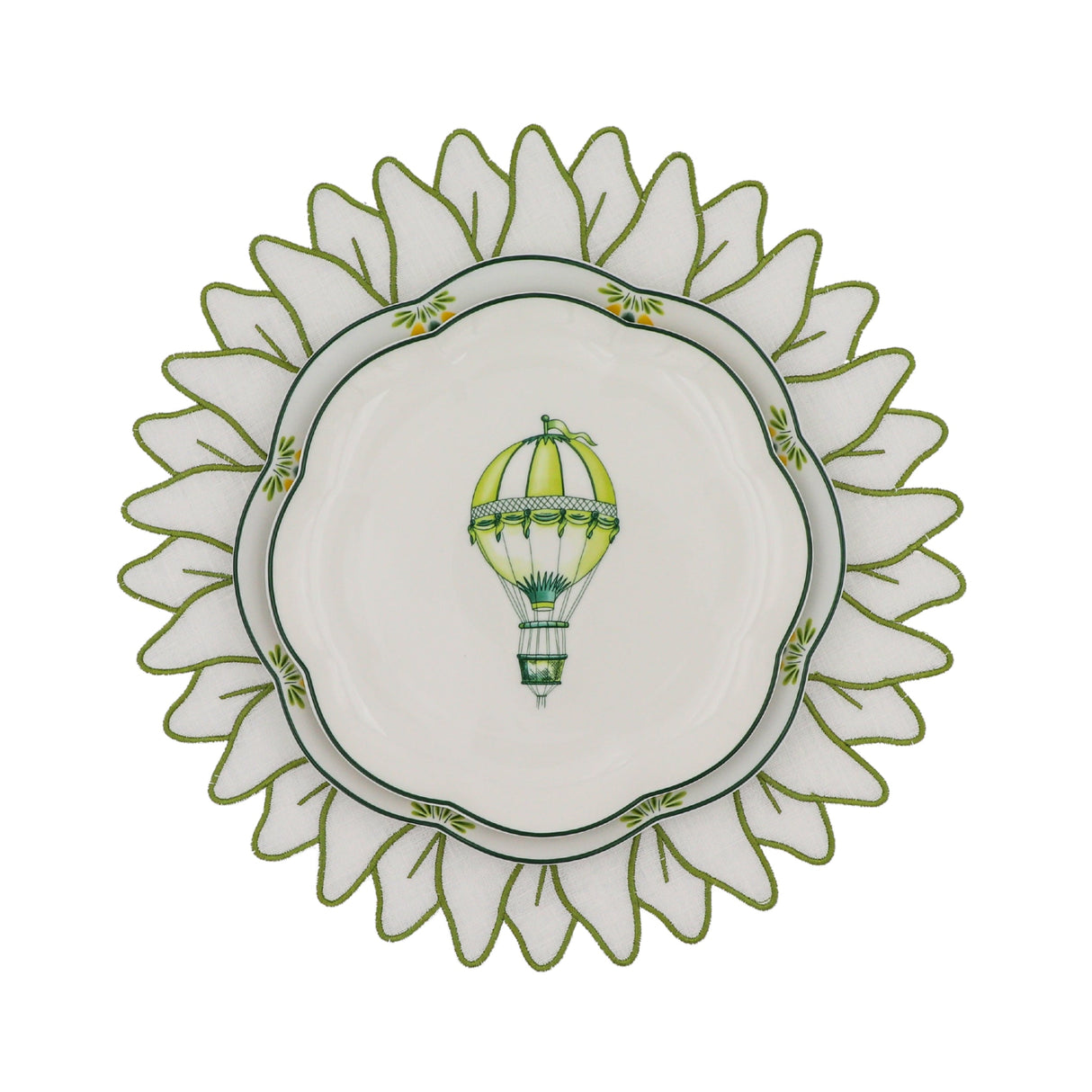 Valensole Lavender Scalloped Dinner Plate - Case of 12 Plates (+3 Bonus Plates)-Dinner Plate-Parc Decor