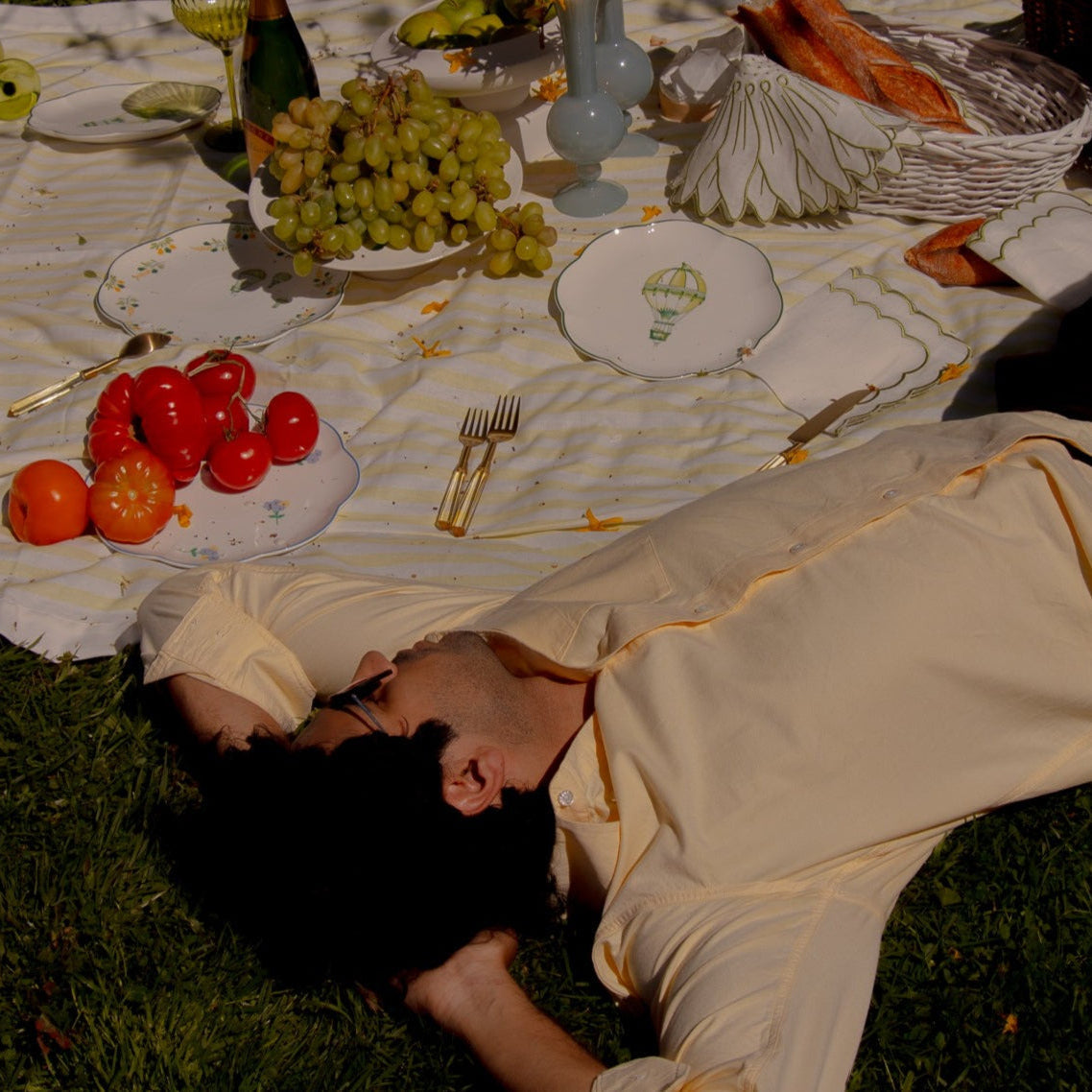 Valensole Lavender Scalloped Starter Plate - Case of 12 Plates (+3 Bonus Plates)-Starter Plate-Parc Decor