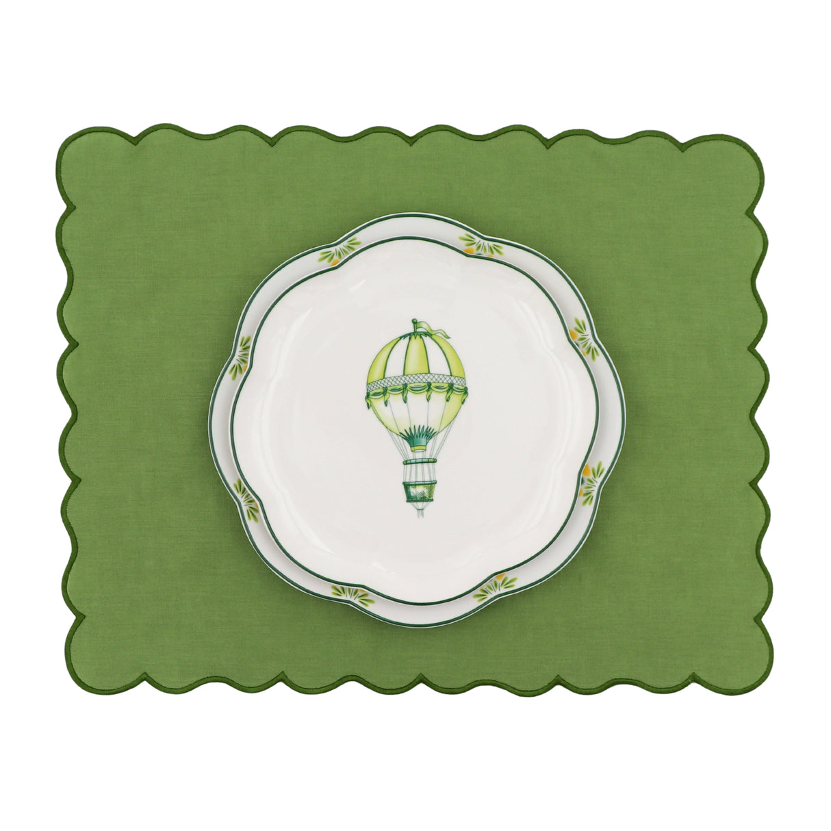 Valensole Lavender Scalloped Starter Plate - Case of 12 Plates (+3 Bonus Plates)-Starter Plate-Parc Decor