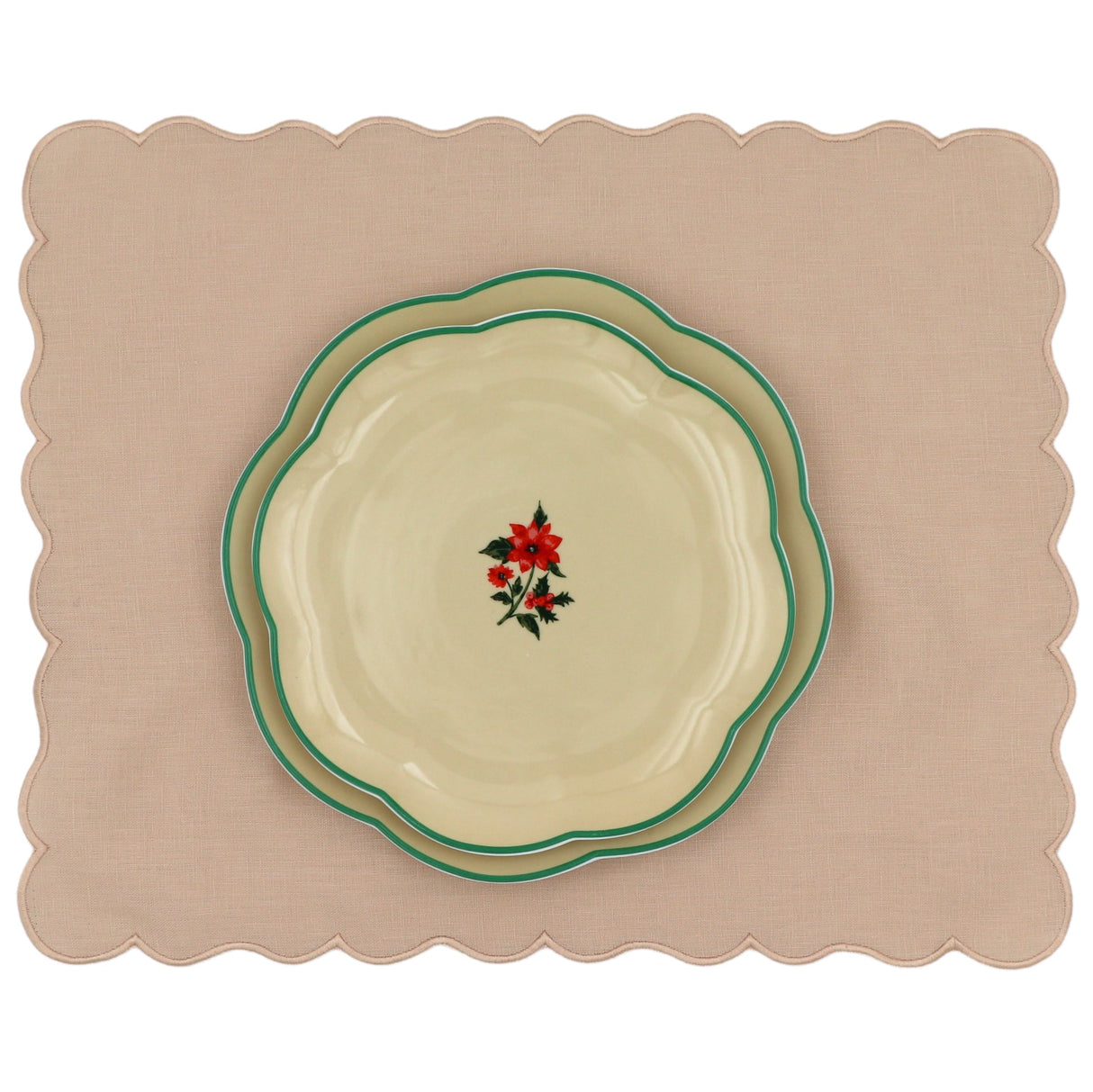 Vanilla Swirl Placemat - Set of 4-Placemat-Parc Decor