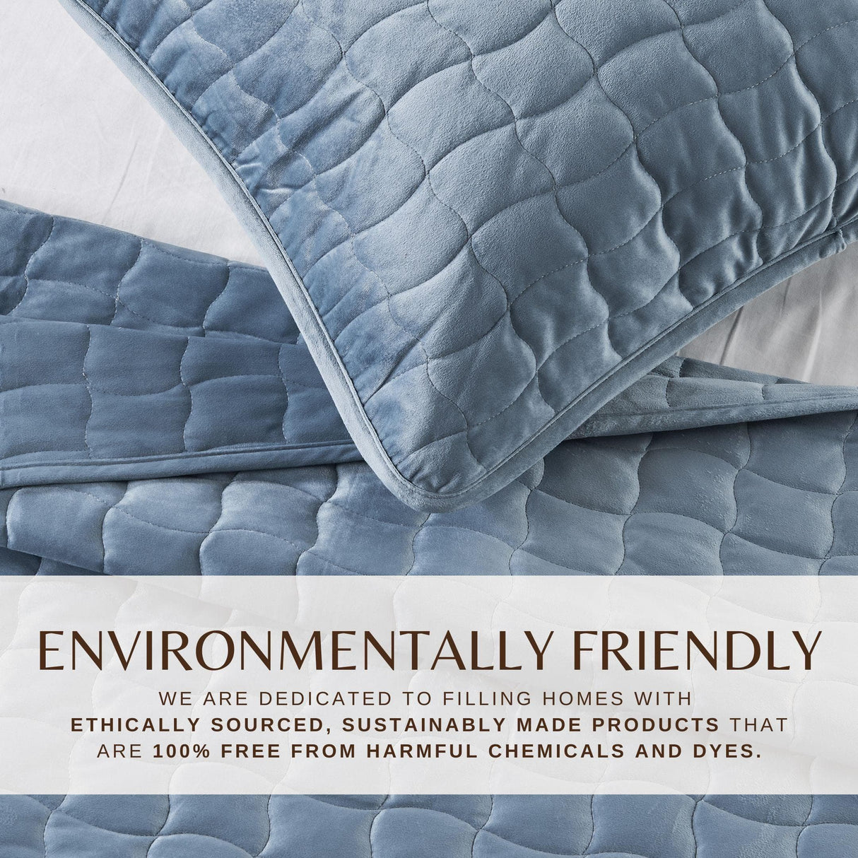 Velvet Box-Stitched Quilt Set - Vivica Collection-Quilts & Comforters-Parc Decor