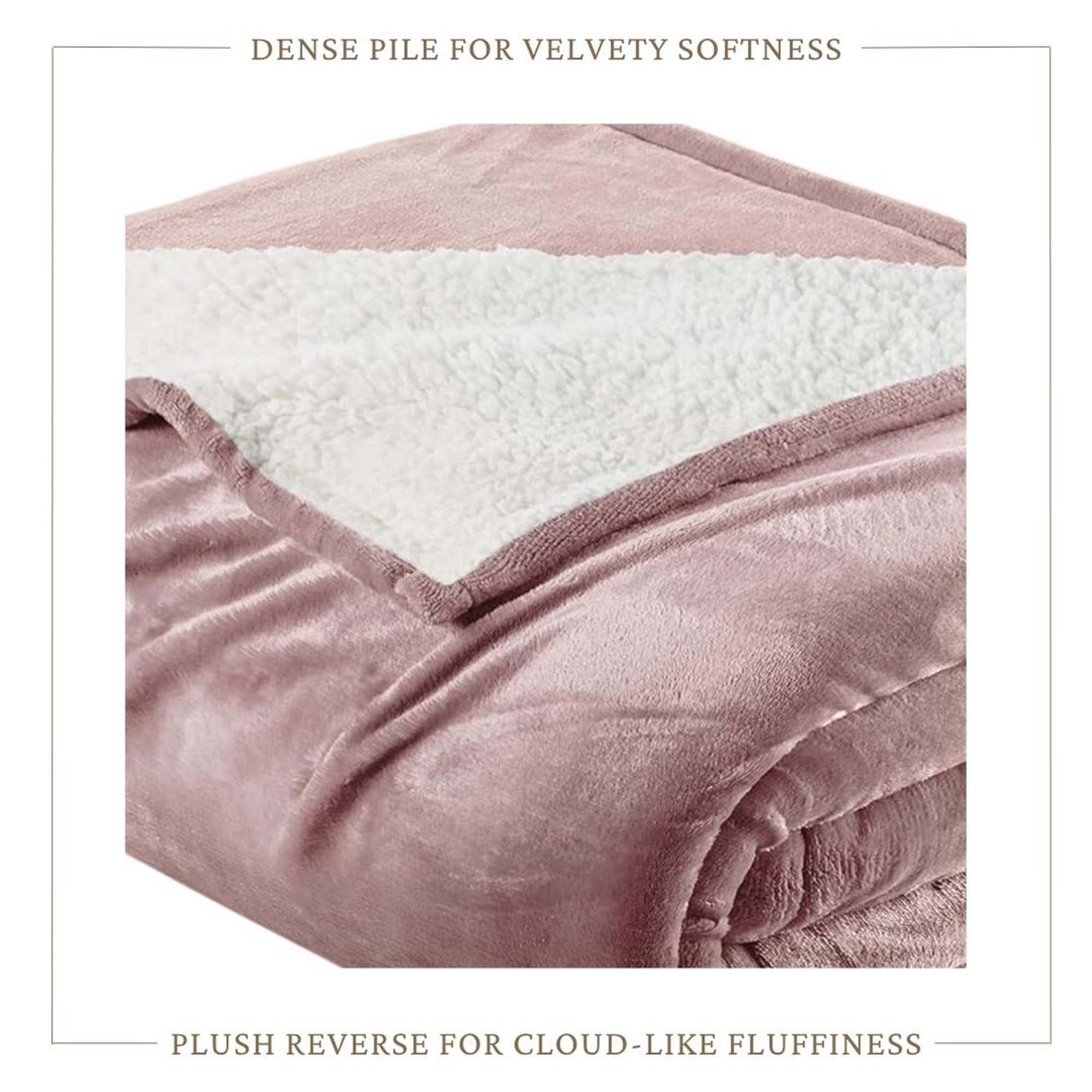 Velvet Plush Sherpa Bed Blanket - Sherpa Fleece Collection-Blankets-Parc Decor