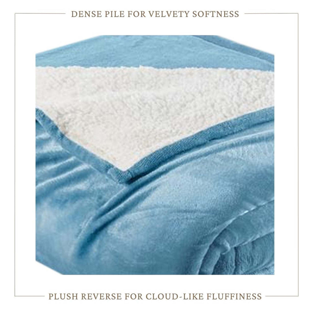 Velvet Plush Sherpa Bed Blanket - Sherpa Fleece Collection-Blankets-Parc Decor