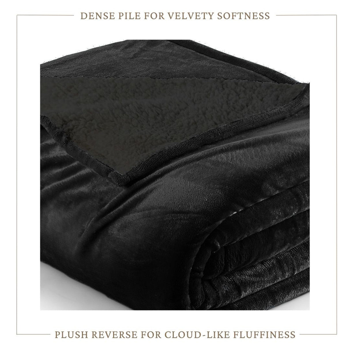 Velvet Plush Sherpa Bed Blanket - Sherpa Fleece Collection-Blankets-Parc Decor