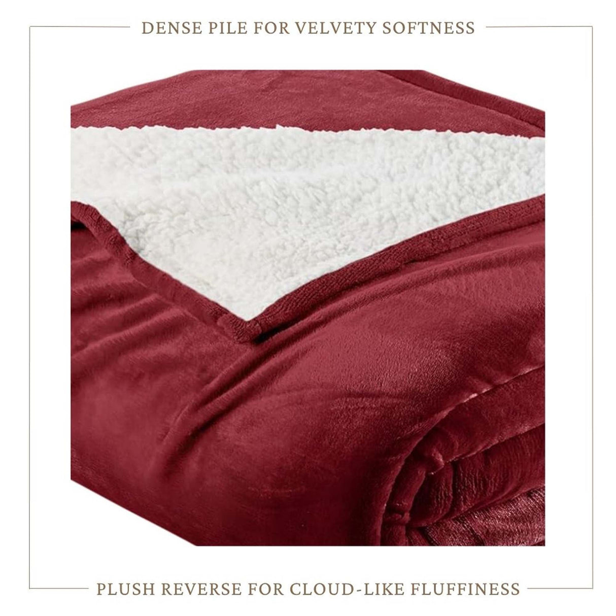 Velvet Plush Sherpa Bed Blanket - Sherpa Fleece Collection-Blankets-Parc Decor