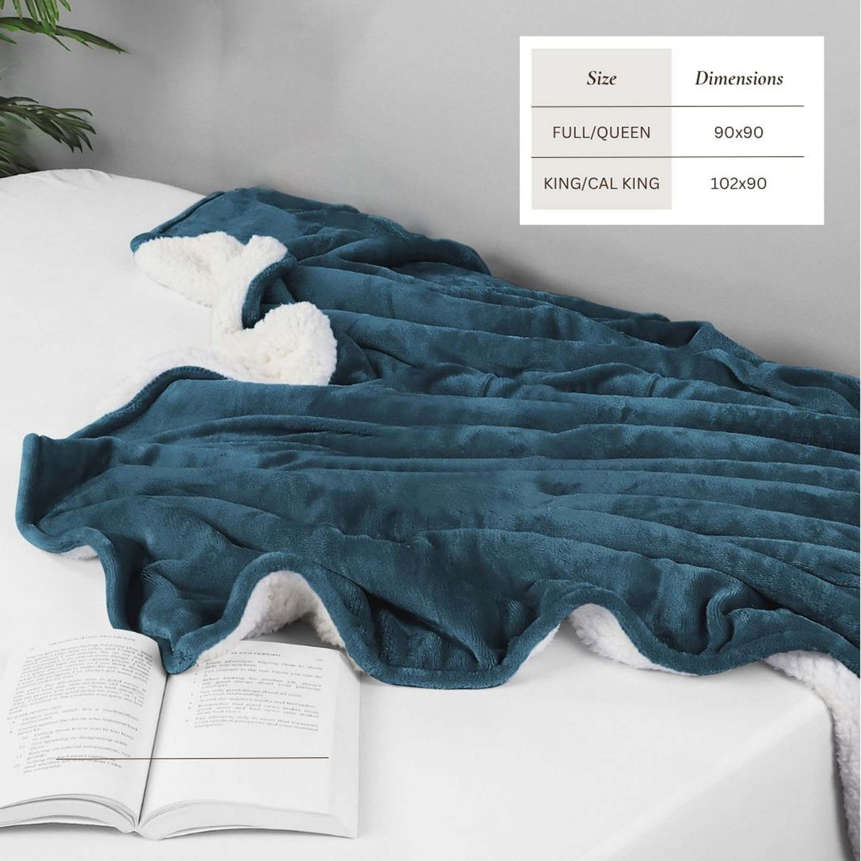 Velvet Plush Sherpa Bed Blanket - Sherpa Fleece Collection-Blankets-Parc Decor