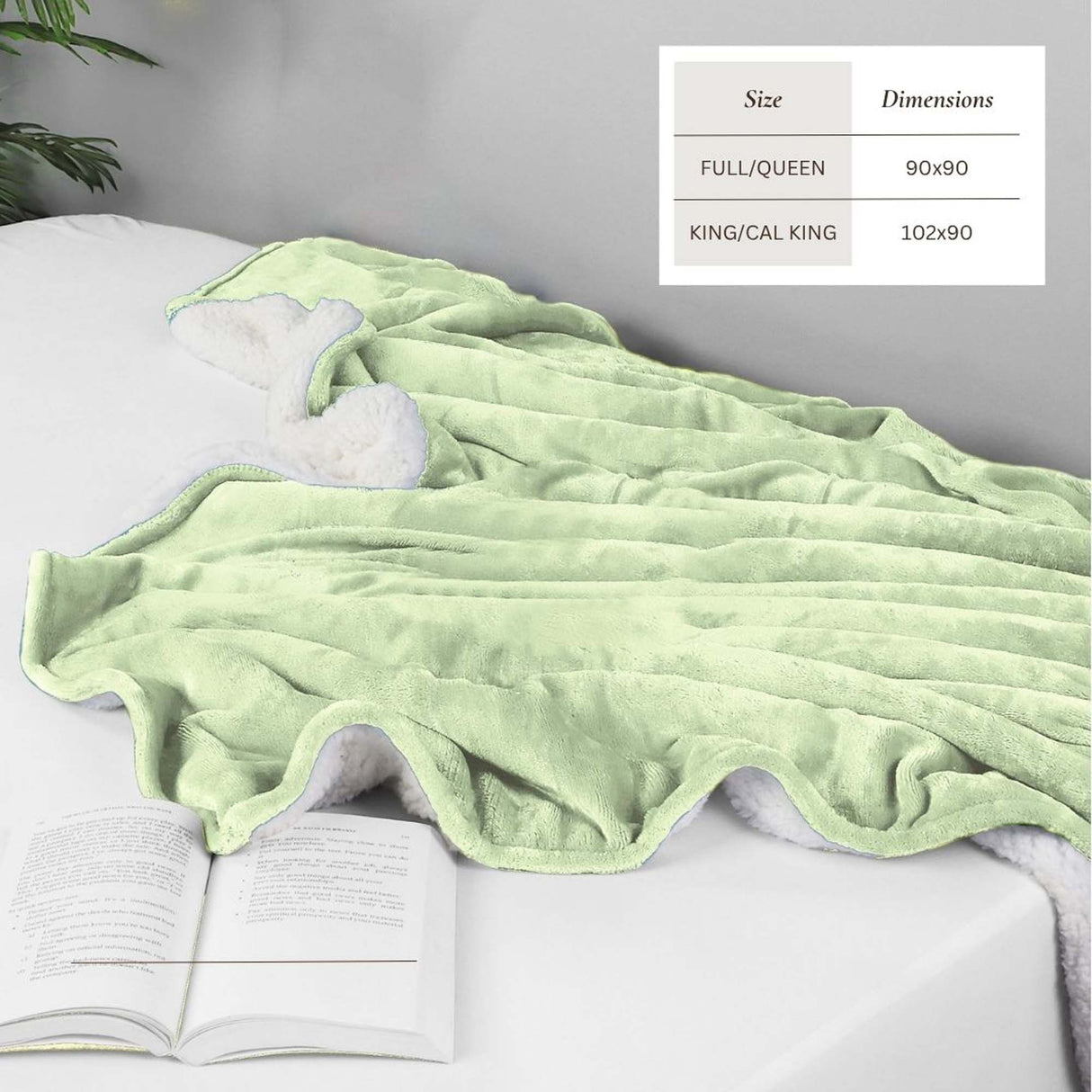 Velvet Plush Sherpa Bed Blanket - Sherpa Fleece Collection-Blankets-Parc Decor