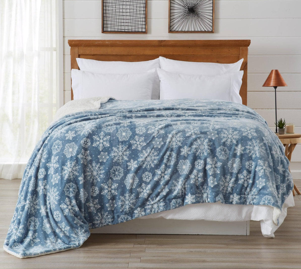 Velvet Plush Sherpa Luxury Bed Blanket - Cielo Collection-Blankets-Parc Decor