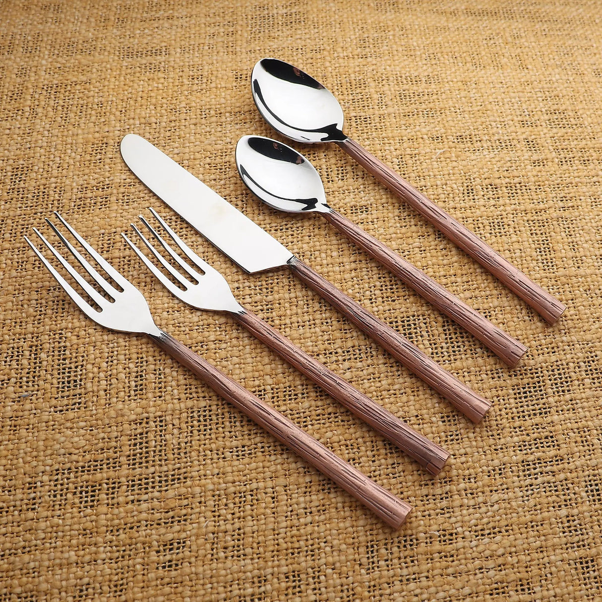 Vinear Flatware, 5- Pc. Place Setting-flatware set-Parc Decor