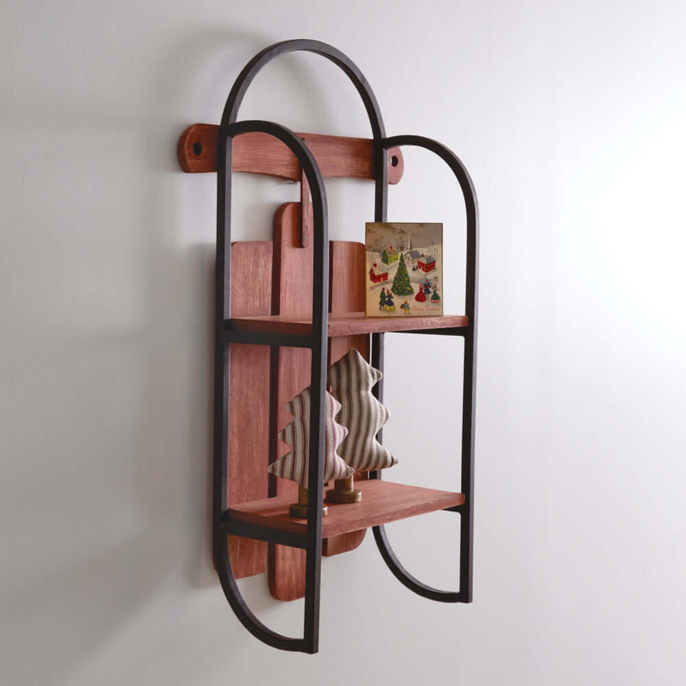 Vintage Sled Wall Shelf-shelf-Parc Decor