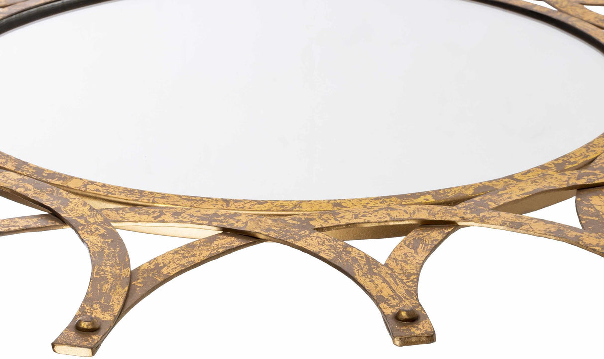 Vivi Gold Metal Mirror-Mirrors-Parc Decor