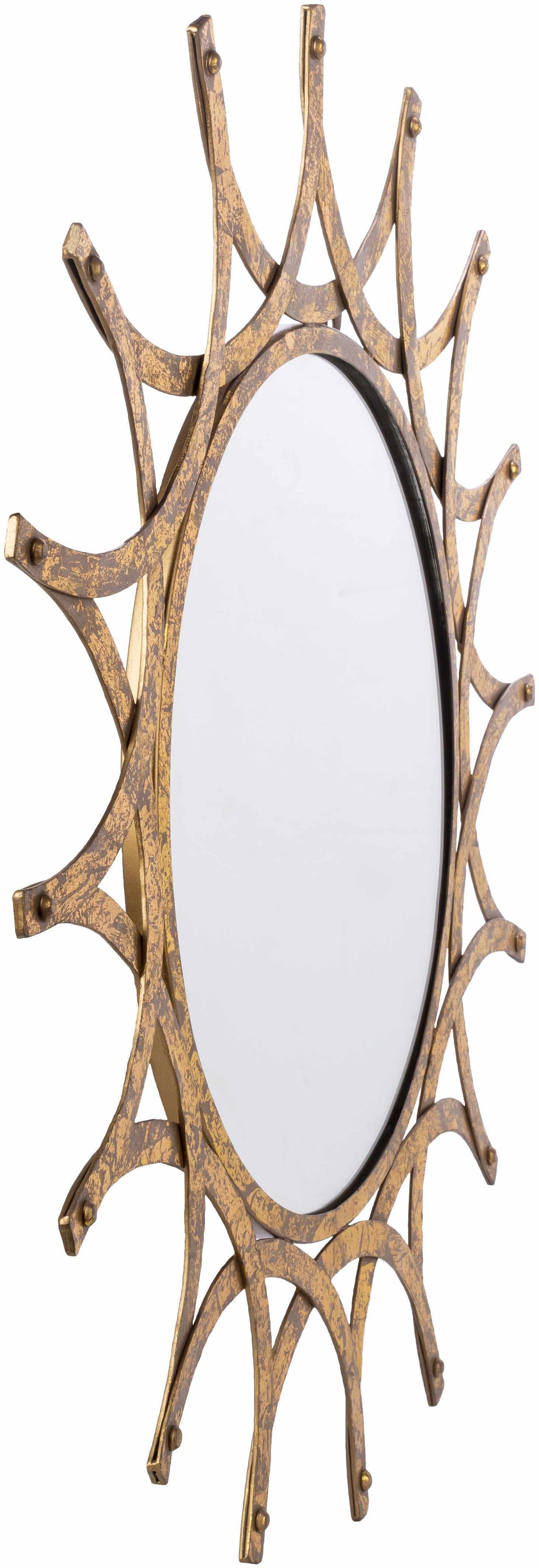 Vivi Gold Metal Mirror-Mirrors-Parc Decor