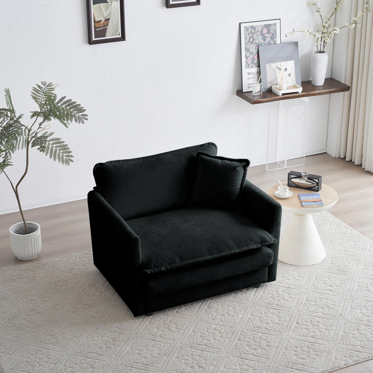 Walker Edison | Cloud Deep Seat Accent Sofa Chair