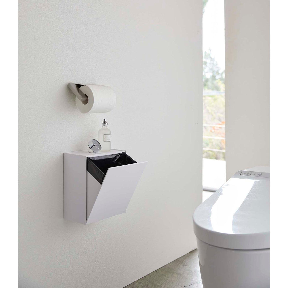 Wall-Mounted Storage or Trash Bin
