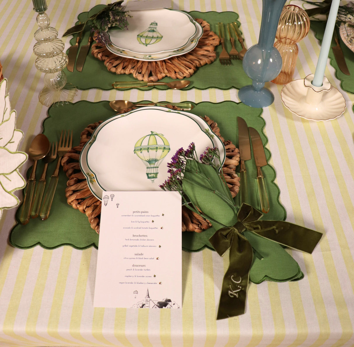 Water Hyacinth Placemat - Set of 4-Placemat-Parc Decor