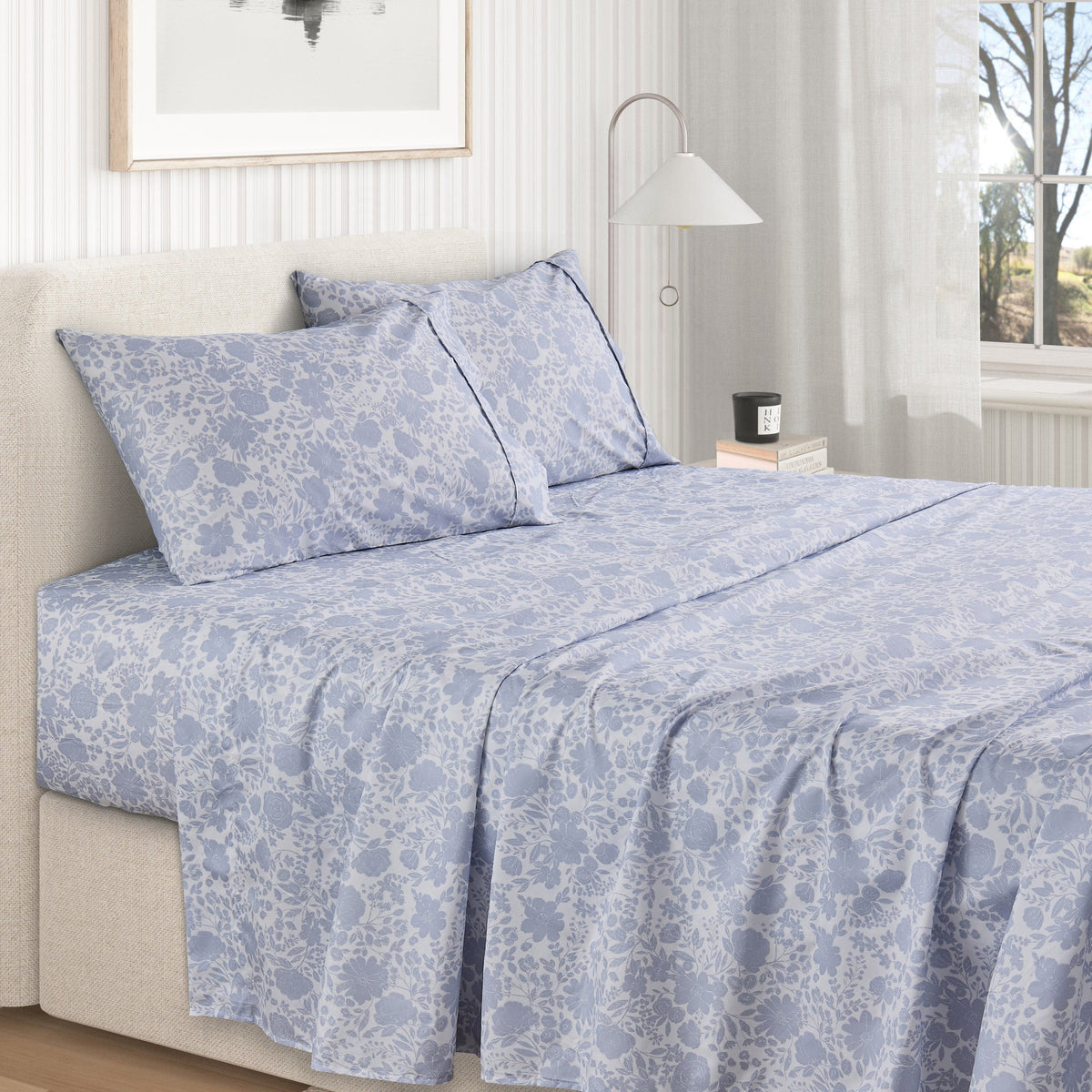 Watercolor Floral Sheet Set - Delia Collection