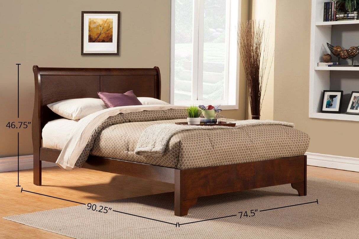 West Haven Bed, Cappuccino-Beds-Parc Decor