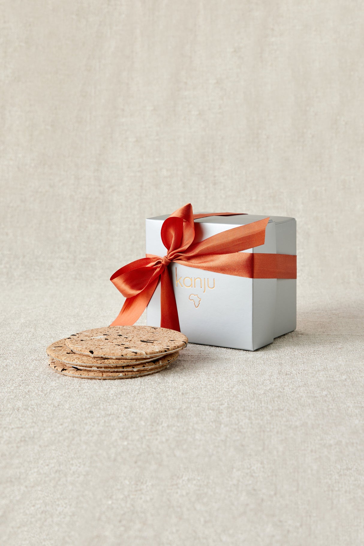 Wiid Black & White Speckled Cork Coasters - Set of 4-Entertaining & Serving-Parc Decor