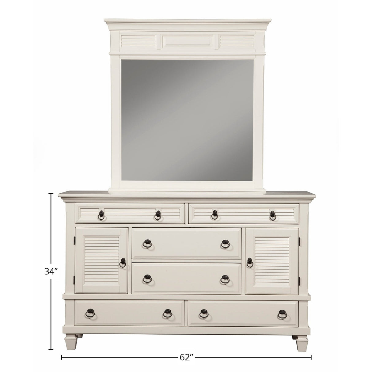 Winchester Dresser – White-Dresser & Chest-Parc Decor
