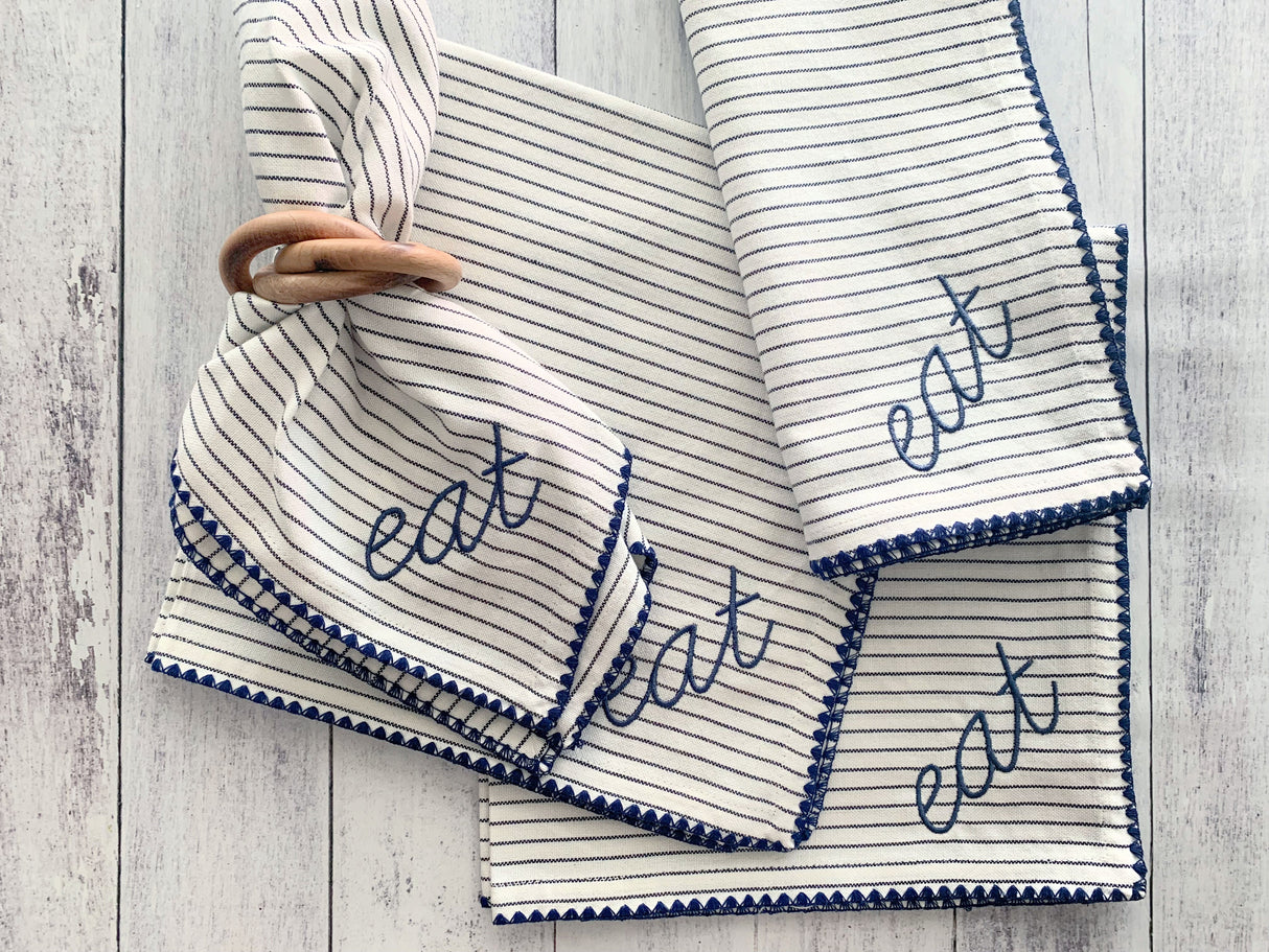 Wood Bangles Napkin Rings, set of four-Napkin Rings-Parc Decor